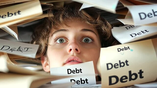 Trapped Under a Mountain of Debt Paperwork