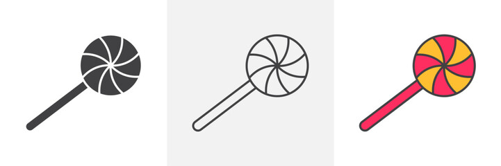 Candy icons pack for website designs