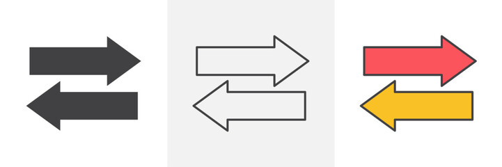 Data transfer icons pack for website designs