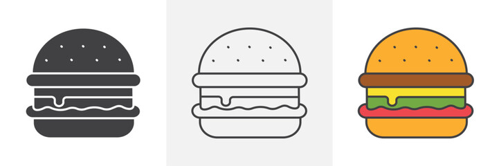 Hamburger icons pack for website designs