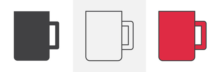 Mug icons pack for website designs