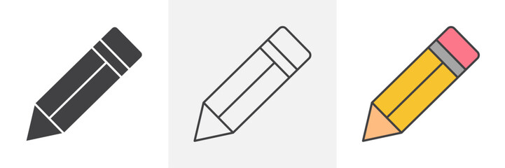 Pencil icons pack for website designs