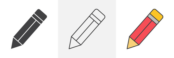 Pencil icons pack for website designs