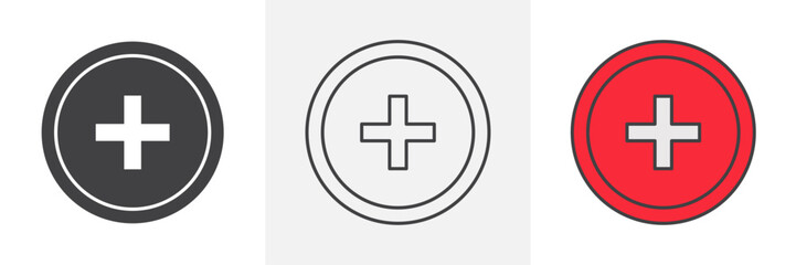 Obraz premium Plus icons pack for website designs