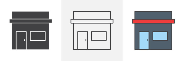 Store icons pack for website designs