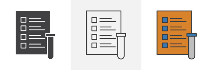 Test icons pack for website designs