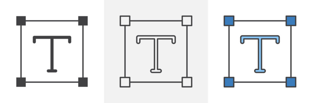 Text icons pack for website designs