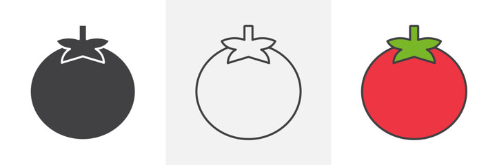 Tomato icons pack for website designs