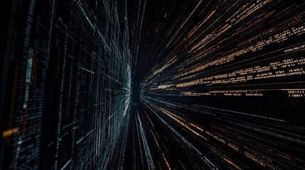 Obraz premium Exploring the Future of Technology Global Communication and Connection in a Digital Environment Abstract Viewpoint of Data Flow