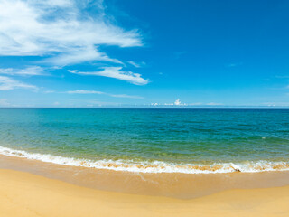Aerial view of blue sea surface water texture background,Sun reflections on water, Aerial flying drone view Waves water surface texture on sunny tropical ocean in Phuket island Thailand