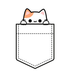 cat with pocket design art