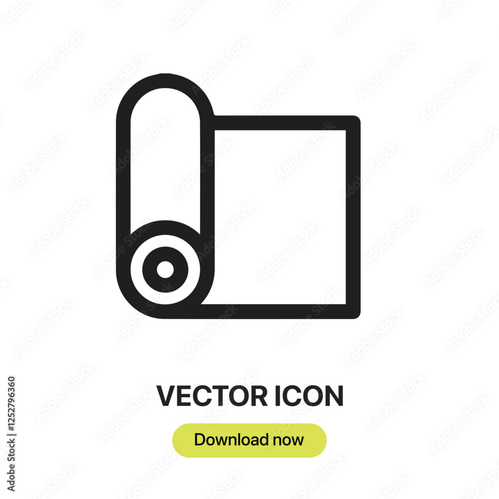 Aufkleber pilates icon vector. linear-style sign for mobile concept and web design. pilates symbol illustratio