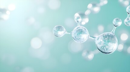 Aqua Molecule Background, Science, Teal - Abstract backgrounds