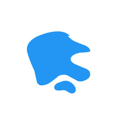 blue puddle vector illustration