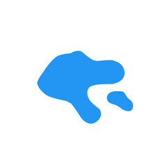 blue puddle vector illustration