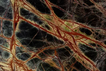 Fotobehang New elegant Rainforest Green Extra - marble background, texture in dark tone for your unique design project. © Dmytro Synelnychenko