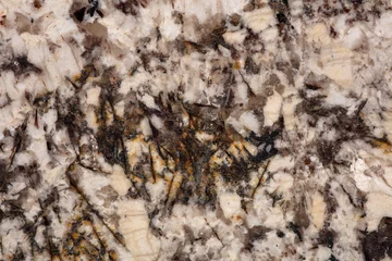 Fotobehang Stylish Alaska white - granite background, texture in beautiful classic colors for your individual design look. © Dmytro Synelnychenko