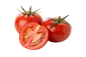 tomatoes isolated on white background