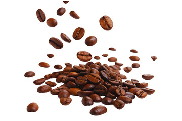 Obraz premium coffee beans isolated on white background
