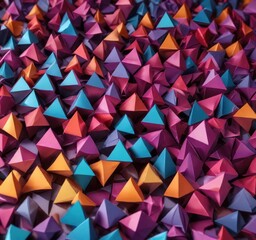 modern geometric triangle shapes in a bold and colorful design, design, patterns, color, geometric