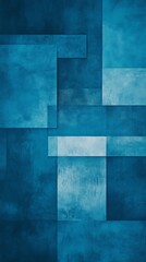 Naklejka premium Abstract geometric pattern in blue tones, textured background. Modern art and design concept
