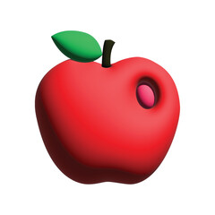apple fruit 3D