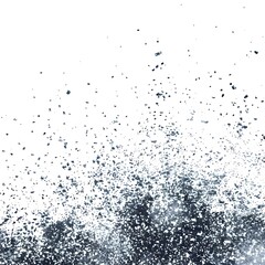 Obraz premium Abstract white background with scattered dark particles and dust effect