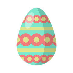 Bright Festive Colorful Easter Eggs
