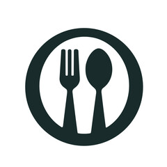 Fork and spoon hotal icon