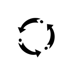 different circular arrows