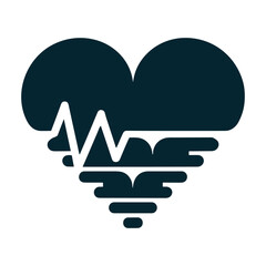 Heart beat icon