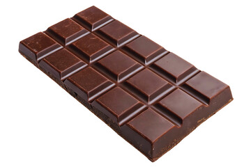 chocolate bar on white background