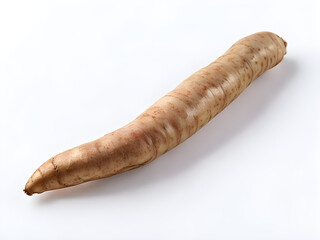 cinnamon-vine or chinese yam isolated on white.