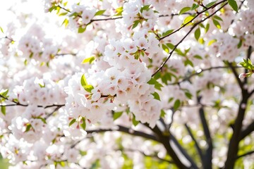 Obraz premium cherry blossom trees with delicate branches 