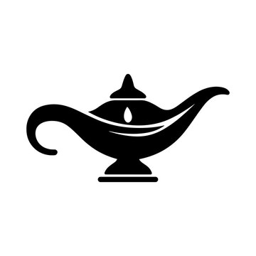 Oil lamp icon