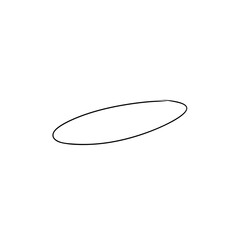 doodle line circle highlight marker