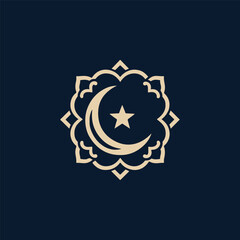 Obraz premium Islamic symbol logo