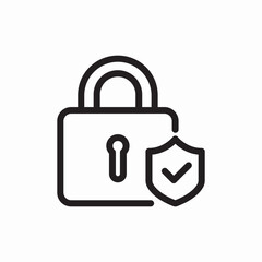 lock security key protection icon vector sign