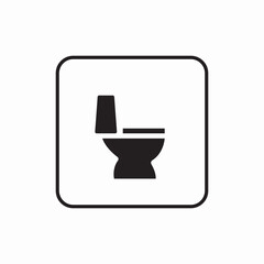 toilet bathroom restroom sign icon vector sign