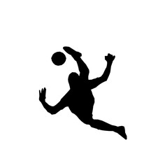 Bicycle kick illustration