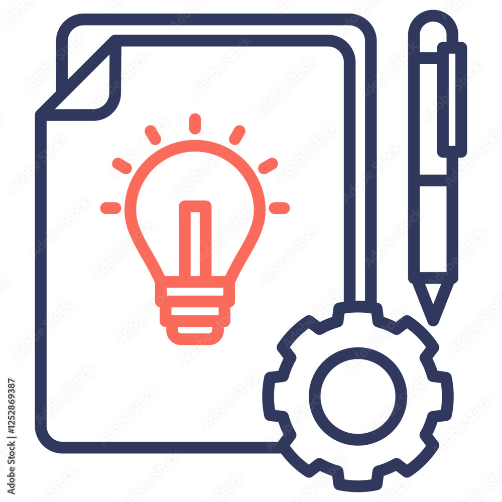 Poster design process icon