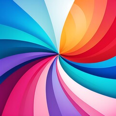 Obraz premium Abstract Swirling Rainbow Design