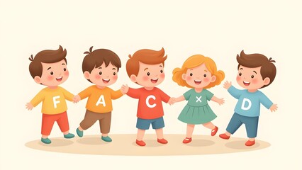 Obraz premium ABCs of Happy Learning