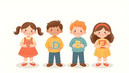 Obraz premium ABCs of Happy Learning