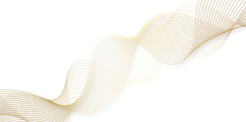 Abstract wavy golden lines background. Modern template abstract design flowing particles wave digital frequency track equalizer. abstract blue line for banner, wallpaper background with golden design.