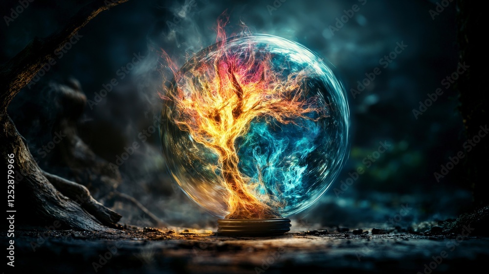 Leinwandbilder visualizing nature surreal perspectives in enchanted environments of fantasy forest digital art