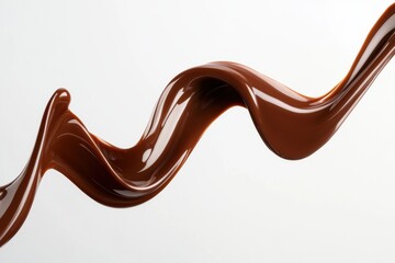 chocolate splash on a white background