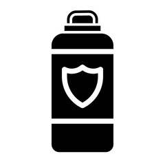 protective medicine glyph icon