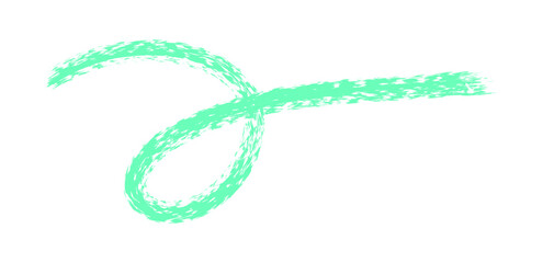 Hand drawn simple arrow drawn with wax crayon, chalk or charcoal. Uneven dry texture for underlining highlighting. Pencil drawn lines, strikethrough, grungy vector isolated on white