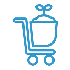 selling agricultural products color icon